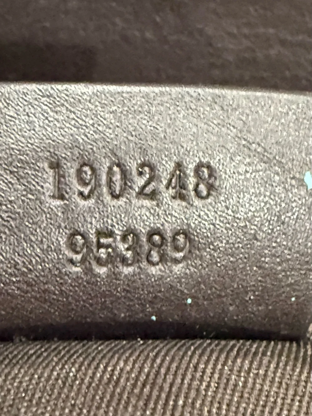 Gucci Abbey Canvas Tote with Brown Leather Trim